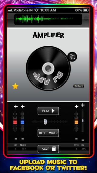「DJ App : 2014 party song or music editing utility for club dancing」のスクリーンショット 1枚目
