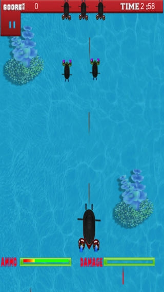 「プロの海底のシューティング ゲーム - A Submarine Shooter Pro Game」のスクリーンショット 3枚目