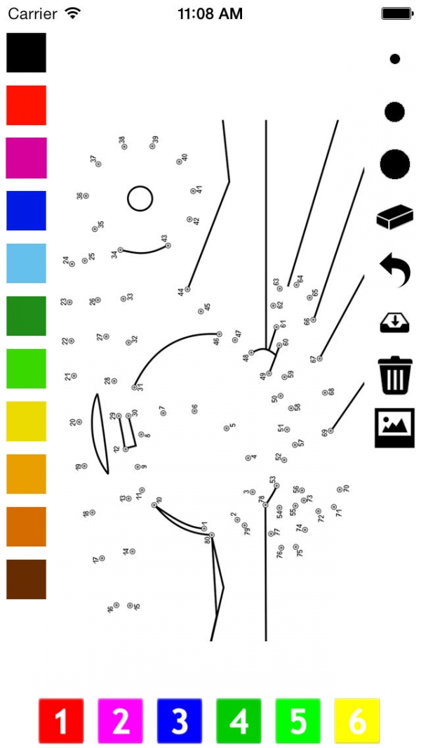 すぐわかる 子供のための番号でペイント 塗り絵 ゲーム 動物 車 ペット 馬と花が付いている幼稚園 幼稚園や保育園のための演習 ペイントとするゲームとパズル ペイント Appliv