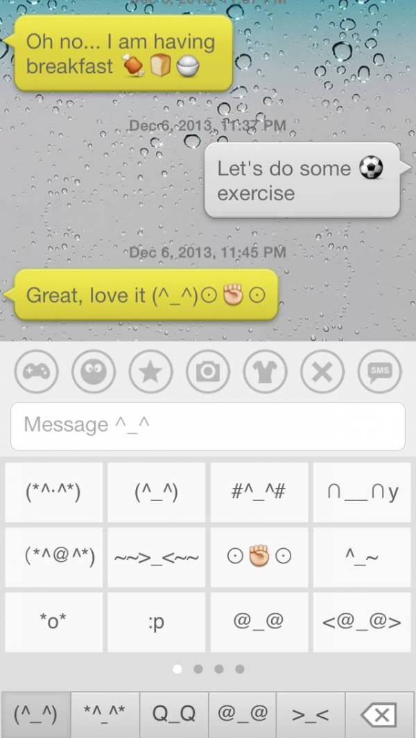 「絵文字 Dream Emoji 3 – talk with emoticon smiley face in emoji keyboard ^_^」のスクリーンショット 3枚目