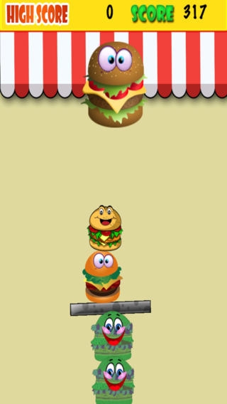 「Burger Mania Free : Stack All You Can」のスクリーンショット 1枚目
