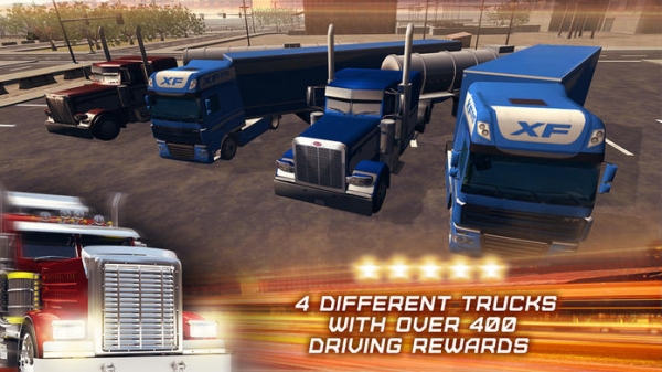 「3D Trucker: Driving and Parking Simulator - 車と欧州のコンテナ貨物自動車と石油のトラックを駐車。現実的なシミュレーション、無料のレースゲー」のスクリーンショット 2枚目