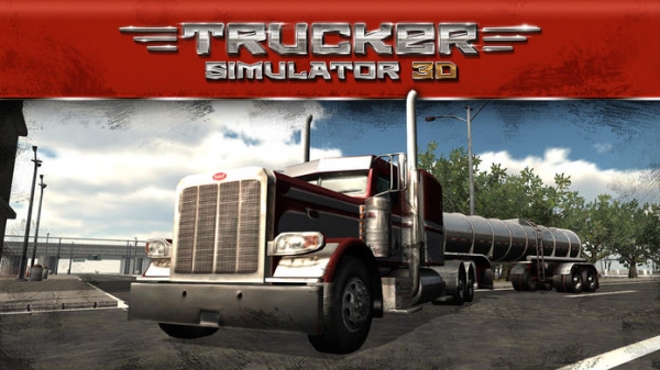 「3D Trucker: Driving and Parking Simulator - 車と欧州のコンテナ貨物自動車と石油のトラックを駐車。現実的なシミュレーション、無料のレースゲー」のスクリーンショット 1枚目