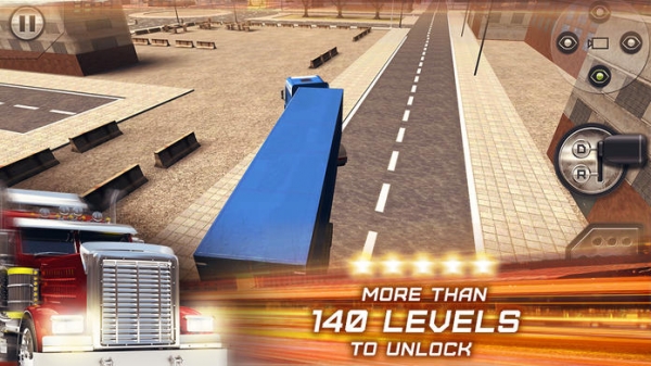 「3D Trucker: Driving and Parking Simulator - 車と欧州のコンテナ貨物自動車と石油のトラックを駐車。現実的なシミュレーション、無料のレースゲー」のスクリーンショット 3枚目