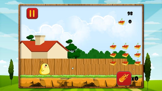 「A Brave Chicken Dash - Cake Crush Race Free Game」のスクリーンショット 2枚目