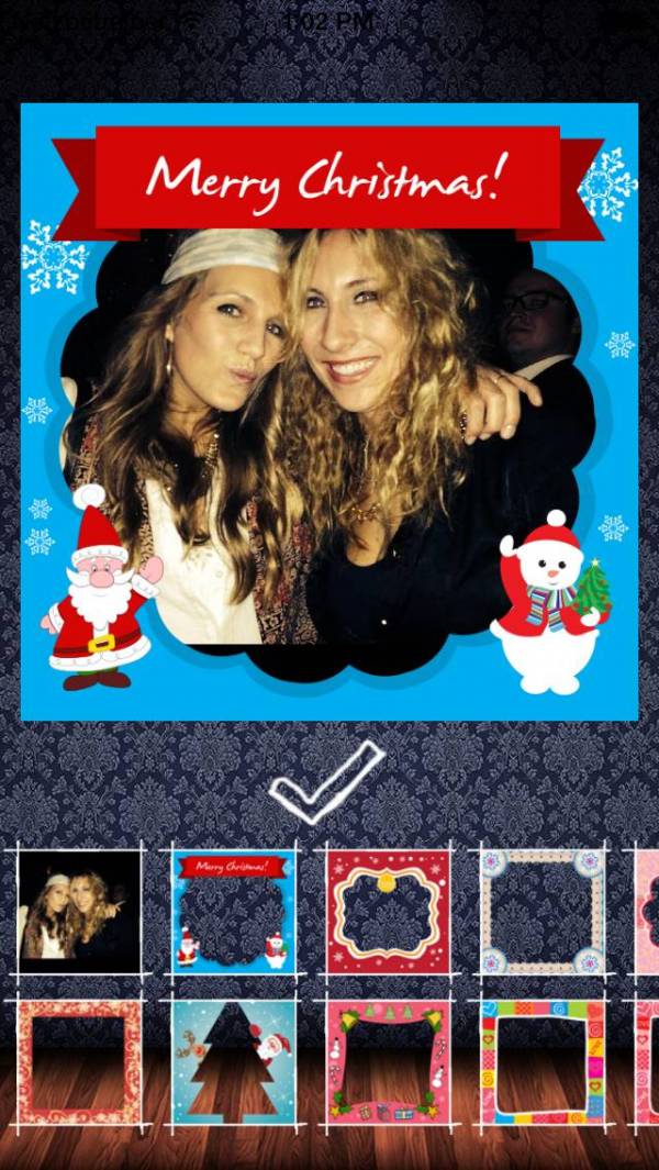 「Frame my photo: デジタルフォトフレーム、グリーティングカード。メリー·クリスマス！」のスクリーンショット 1枚目