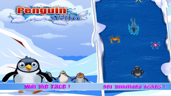 「Penguin Fun Surf & Swim FREE」のスクリーンショット 2枚目