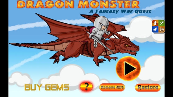 「ドラゴンモンスター| Aファンタジー戦争クエスト」のスクリーンショット 1枚目
