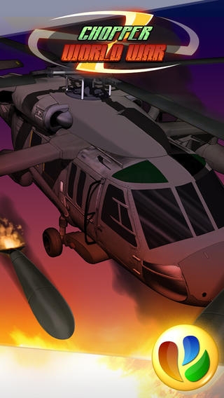 「A Chopper World War – Free Apache Helicopter War Game, ヘリコプターの世界戦争 - 無料のApacheの戦争ゲーム」のスクリーンショット 1枚目