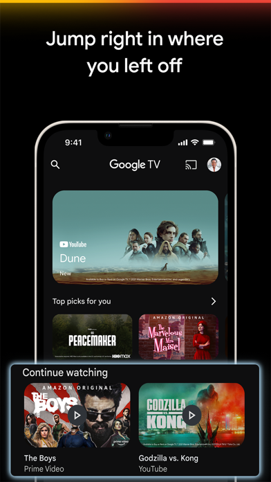 「Google TV: 映画やテレビを観る」のスクリーンショット 3枚目