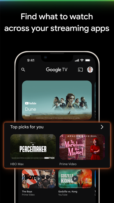 「Google TV: 映画やテレビを観る」のスクリーンショット 1枚目