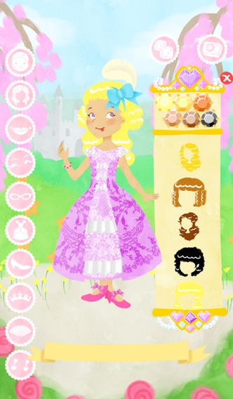 「プリンセス ファッション ショー 無料 ゲームをドレスアップ」のスクリーンショット 2枚目