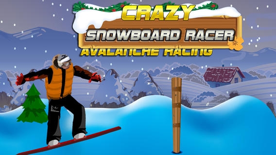 「Crazy Snowboard Racer Free」のスクリーンショット 1枚目