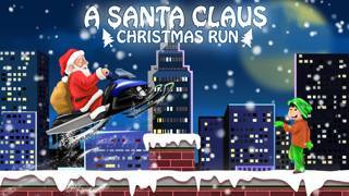 「A Santa Claus Christmas Run - Free HD Racing Game」のスクリーンショット 1枚目