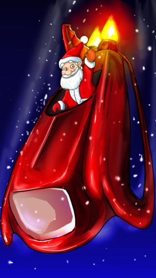 「Amazing Rocket Santa Sleigh Christmas Chase - Throw Prezzies to Beat The Grinch」のスクリーンショット 1枚目