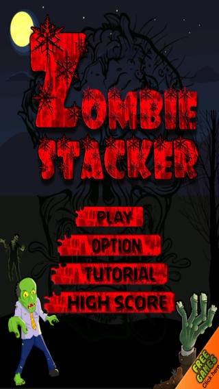 「Zombie Stacker Free : Top Scary Block Stacking Game」のスクリーンショット 2枚目