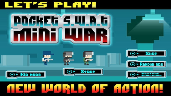 「Pocket SWAT Mini War Pro: The battle for street control」のスクリーンショット 1枚目