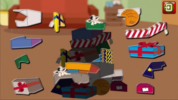 「子供のクリスマスのジグソー パズルの図形 - 3 + 幼児用教育ゲーム」のスクリーンショット 3枚目