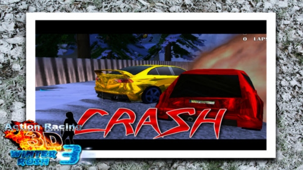 「Action Racing 3D Winter Rush - Part 3 FREE Multiplayer Race Game」のスクリーンショット 1枚目