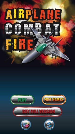 「飛行機戦闘ファイアー - フライングファイティング飛行機シミュレータゲーム」のスクリーンショット 1枚目