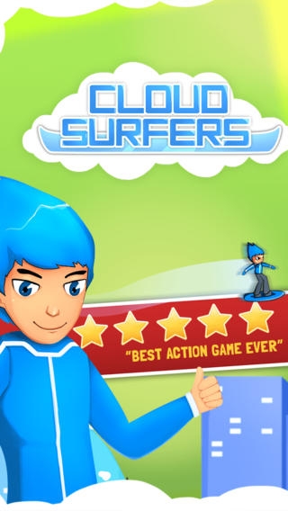 「空サーフィン - 子供のための楽しいおもしろゲームダウンロードにおすすめかわいいアクションアプリPRO」のスクリーンショット 1枚目
