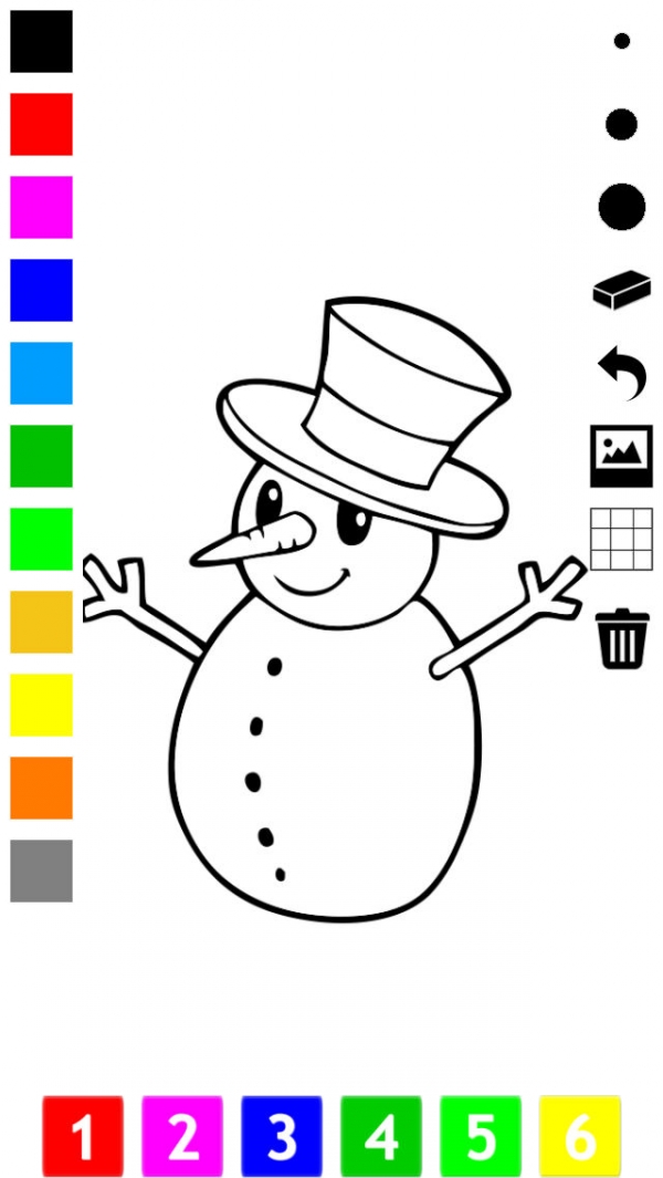 「塗り絵の本 子供のためのクリスマスのサンタクロース、雪だるま、エルフや贈り物のような多くの写真とともに。絵を描画する方法：学ぶためのゲーム」のスクリーンショット 2枚目