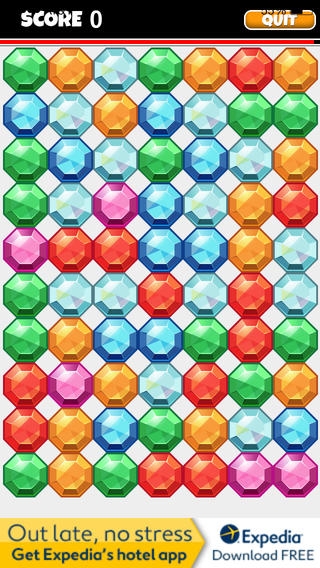 「宝石マッチゲーム：クレイジージュエル＆ダイヤモンドマニア」のスクリーンショット 3枚目