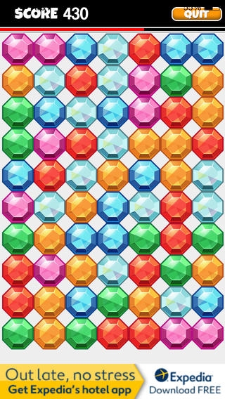 「宝石マッチゲーム：クレイジージュエル＆ダイヤモンドマニア」のスクリーンショット 2枚目