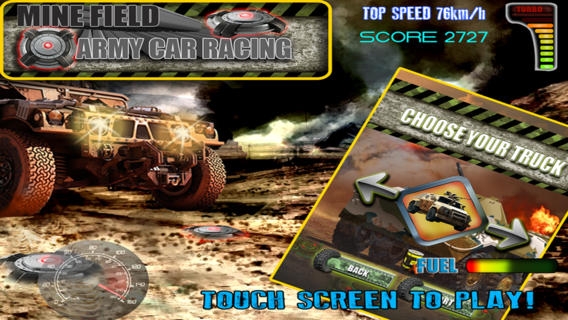 「Mine Field Army Car Racing Pro」のスクリーンショット 2枚目