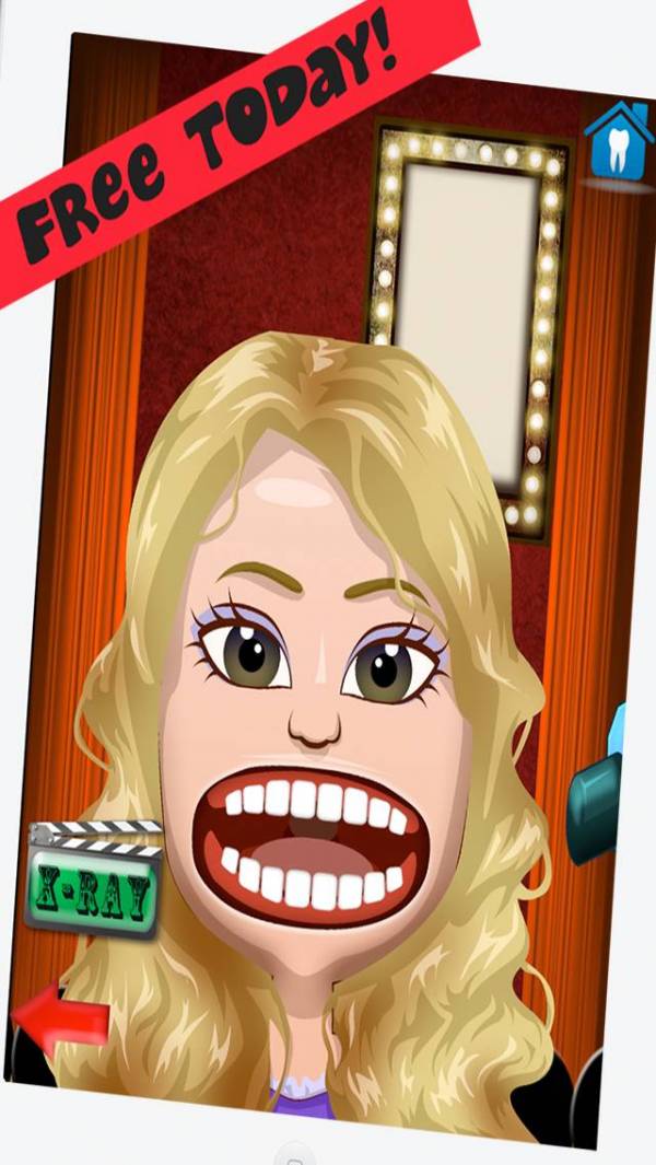 「Celebrity Dentist Office Teeth Dress Up Game - Fun Free Nurse Makeover Games for Kids, Girls, Boys」のスクリーンショット 1枚目