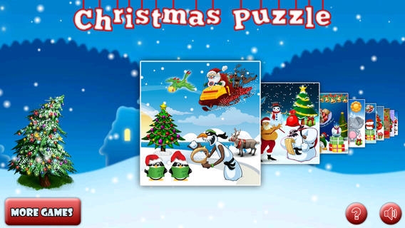 「Amazing Santa jigsaw puzzle - free kids games」のスクリーンショット 1枚目