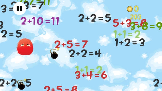 「Furry Math Friends - 子供のための数学のゲーム。代数、計算と幼稚園、幼稚園や学校のために加えて、こちらをご覧ください。 、カウント計算して追加するために練習します。無償、楽しい」のスクリーンショット 3枚目