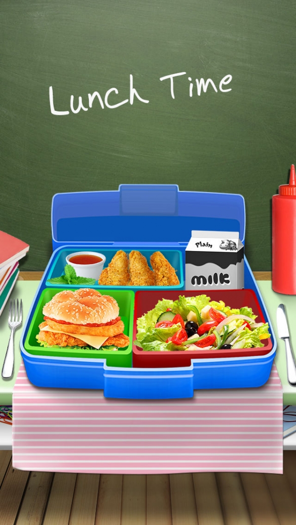 「Lunch Box Maker : School Food!」のスクリーンショット 1枚目