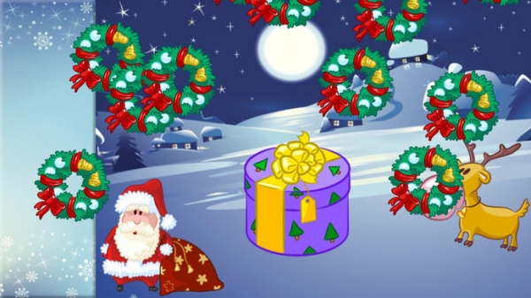 「幼児や子供のためのクリスマスのパズル。サンタクロースを発見！教育用パズルゲーム - 子供のためのゲーム - 幼児用パズル - 無料アプリ」のスクリーンショット 3枚目