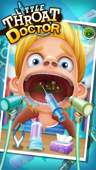 「少し喉医師 - 子供のゲーム」のスクリーンショット 1枚目