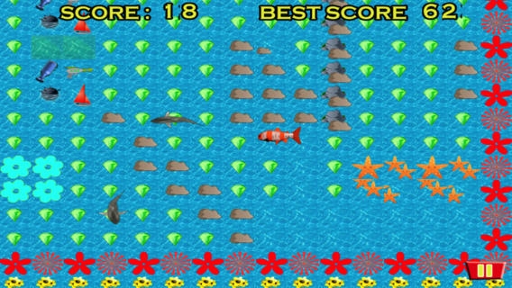 「無料魚のゲーム対鮫 - Sharks Versus Fish Game」のスクリーンショット 2枚目