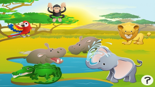 「アクティブ！ サファリ約子供のためのゲーム： 学び、遊ぶ 動物との」のスクリーンショット 1枚目