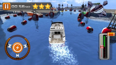 「3D Yacht Boat Parking Game - ボートの駐車場、無料の駆動用ゲーム」のスクリーンショット 2枚目