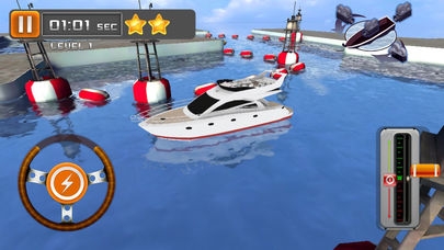 「3D Yacht Boat Parking Game - ボートの駐車場、無料の駆動用ゲーム」のスクリーンショット 3枚目