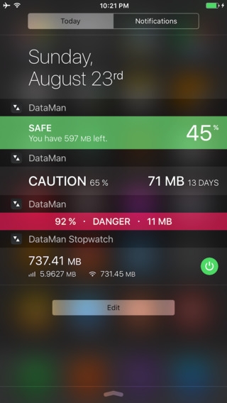 「DataMan Pro - the smartest app to manage your data usage」のスクリーンショット 3枚目