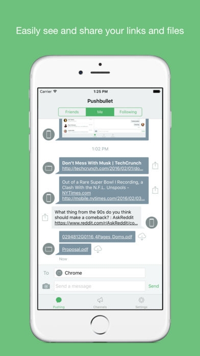 「Pushbullet」のスクリーンショット 1枚目
