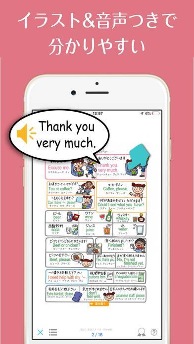 「旅の指さし会話帳アプリ「YUBISASHI」22か国以上対応」のスクリーンショット 1枚目