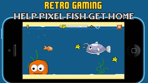 「Floppy Splashy Fish - Underwater Flappy Adventure」のスクリーンショット 1枚目
