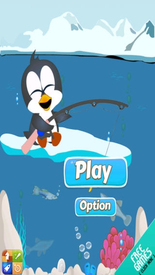 「氷釣りペンギン － チョップと 親友 ポーラー島冒険 無料で」のスクリーンショット 1枚目