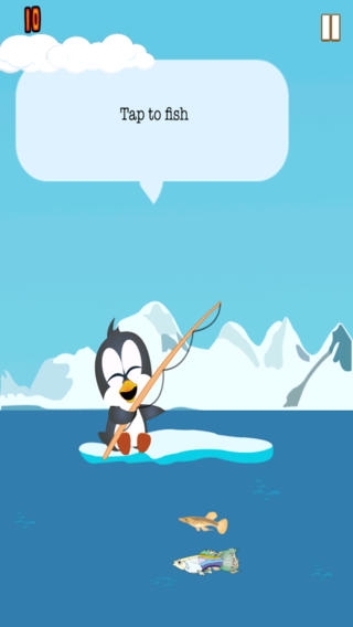 「氷釣りペンギン － チョップと 親友 ポーラー島冒険 無料で」のスクリーンショット 3枚目