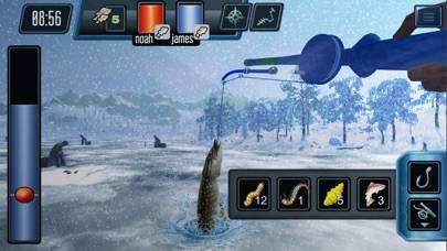 「Ice fishing game.Catching carp」のスクリーンショット 1枚目