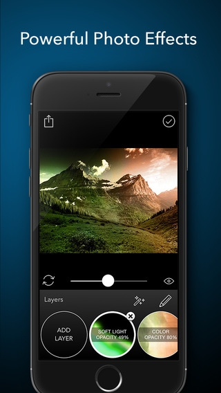 「Layered - Powerful photo editor, add texture layers to create stunning effects」のスクリーンショット 1枚目