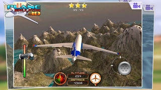 「飛行機シミュレータ3D - 無料ゲーム」のスクリーンショット 3枚目