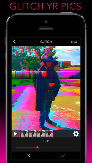 「Glitch Wizard - Distort Photos to Trippy GIFs」のスクリーンショット 2枚目