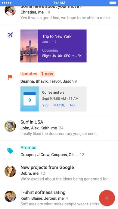 「Inbox by Gmail」のスクリーンショット 2枚目